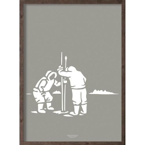 Inuit fangere (artic granite) - KUNSTPRINT - VÆLG STØRRELSE