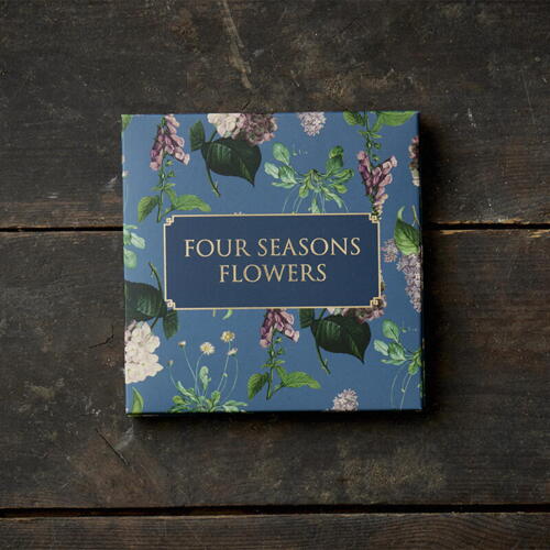 FOUR SEASONS FLOWERS - Kvadratisk kortmapp