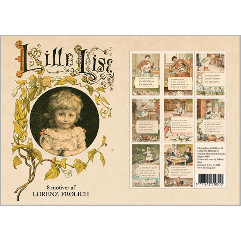 LILLE LISE - 8 kort - førpris 75 kr.