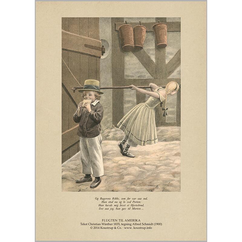 KUNSTTRYK A4 - Flugten til Amerika 1