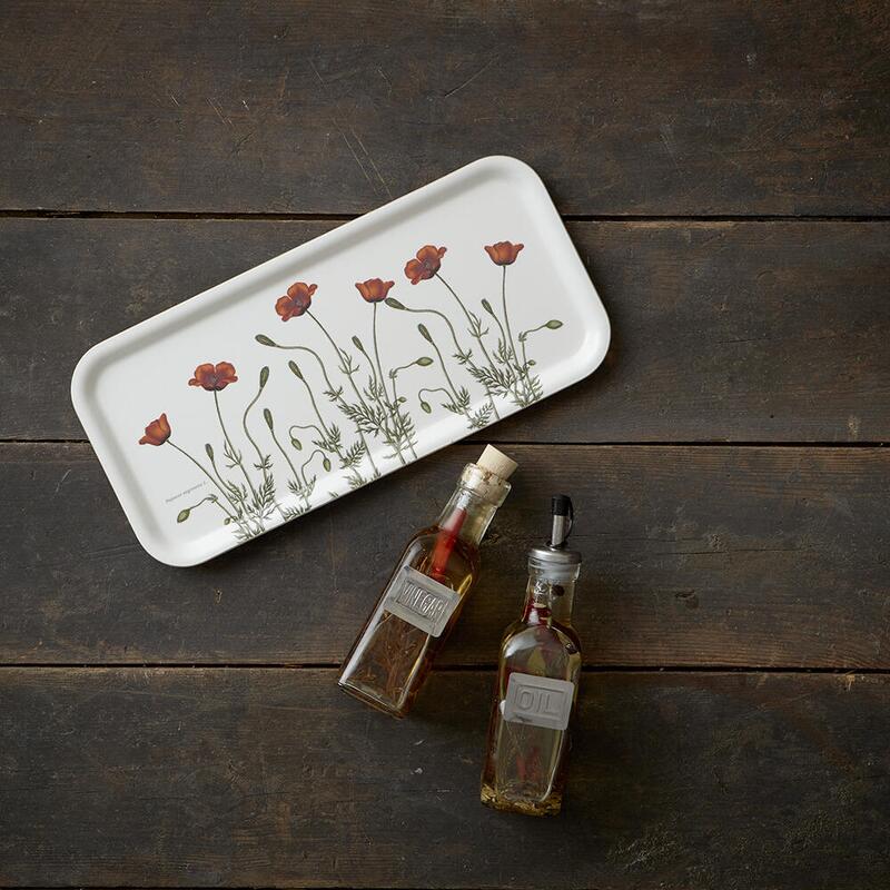 PLATEAU 32x15 - Coquelicot