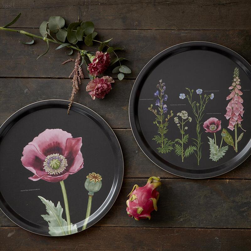 PLATEAU Ø38 - Coquelicot rose