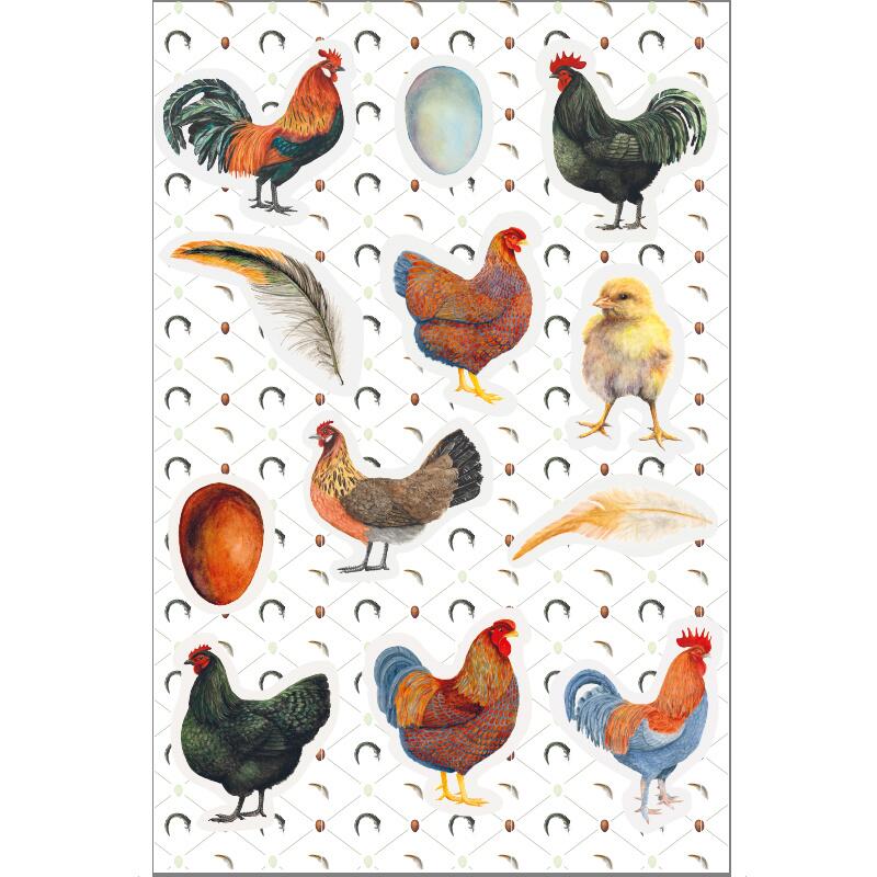 CHICKEN DECORATION - CUT AND CLIP