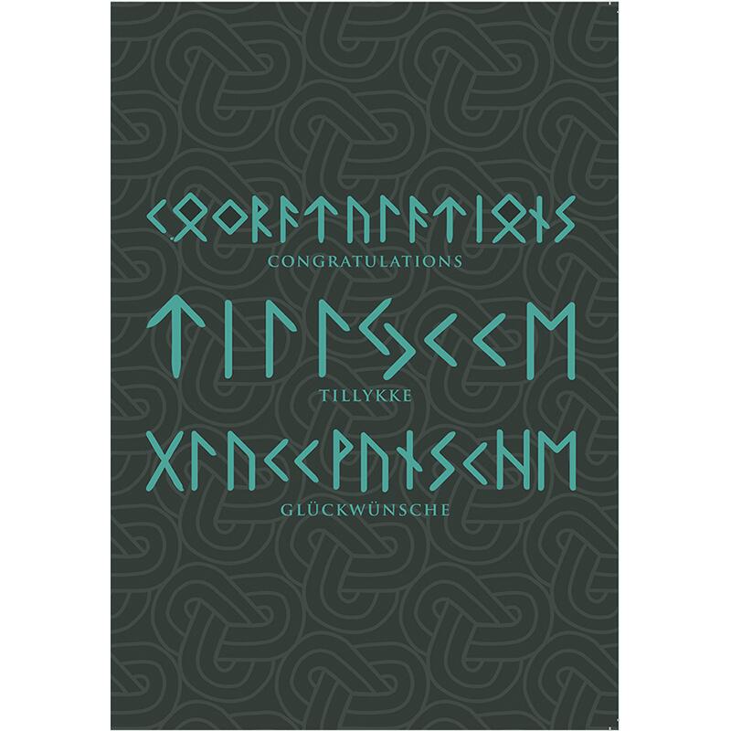 Fødselsdagskort med runer