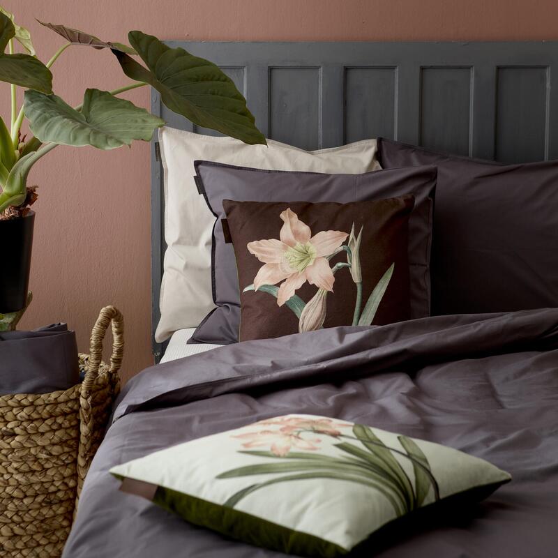 EKOLOGISK KUDDEL - Rosa / vinröd amaryllis