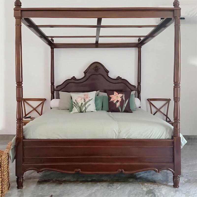 EKOLOGISK KUDDEL - Rosa / vinröd amaryllis