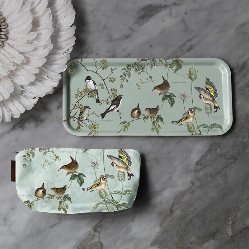 TRAY 32x15 - Garden birds