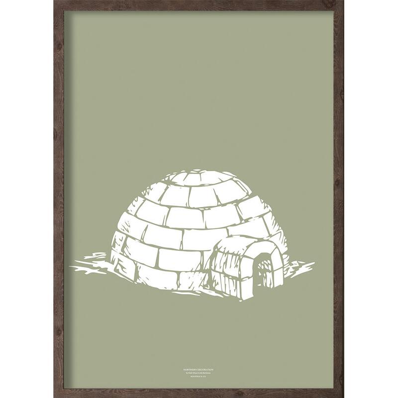 Igloo (mousse sèche arctique) - ART PRINT - CHOISISSEZ LA TAILLE