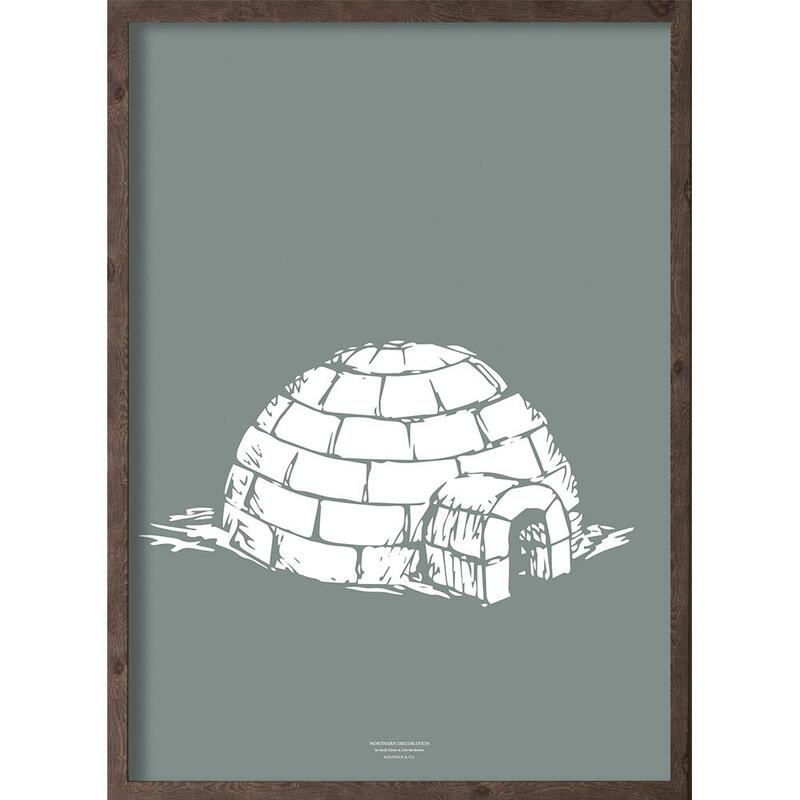 Iglo (feuille arctique) - ART PRINT - CHOISISSEZ LA TAILLE