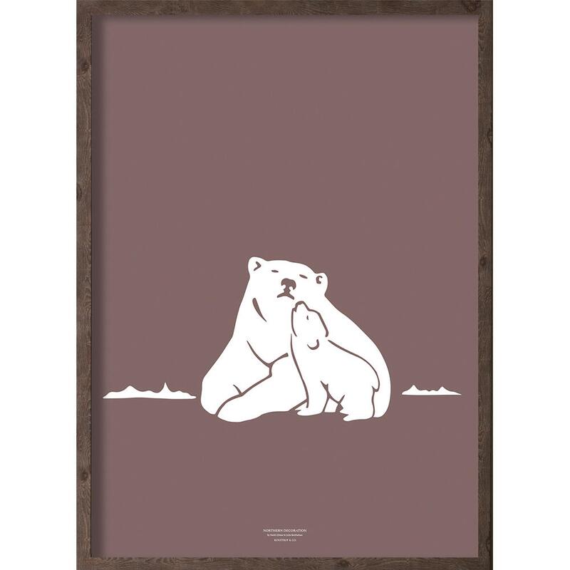 Nanoq (arctic purple) - KUNSTPRINT - VÆLG STØRRELSE