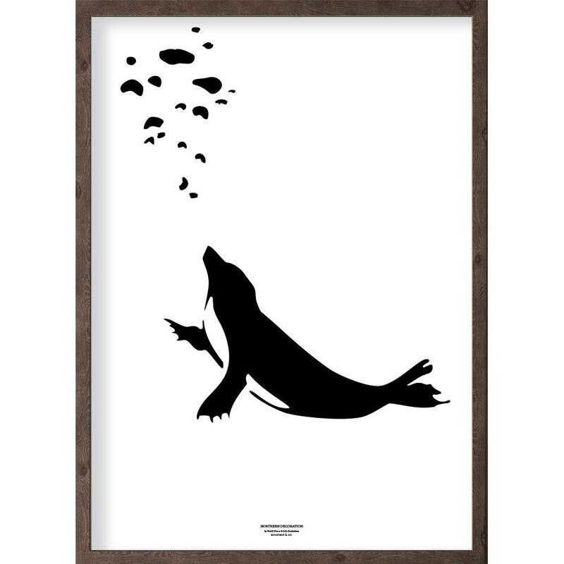 Puisi (noir et blanc) - ART PRINT - CHOISISSEZ LA TAILLE