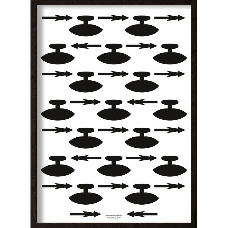 Ulu tuukaq (noir et blanc) - ART PRINT - CHOISIR LA TAILLE