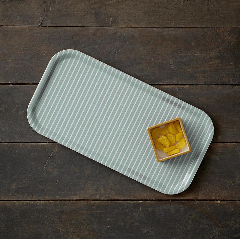 TABLETT 43x22 - Streifen hellgrün