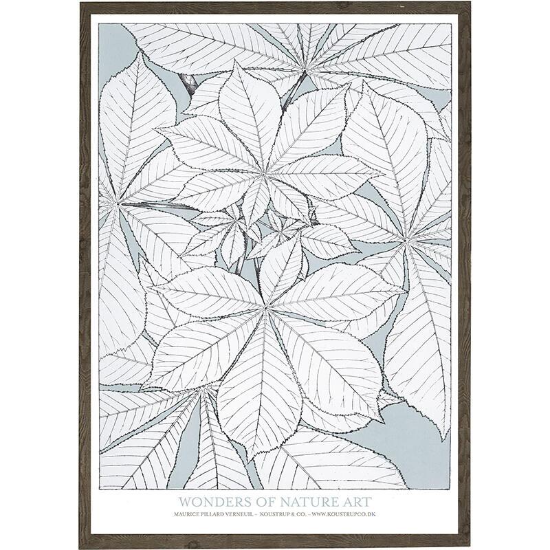 Leaves grey - KUNSTDRUCK - GRÖSSE WÄHLEN
