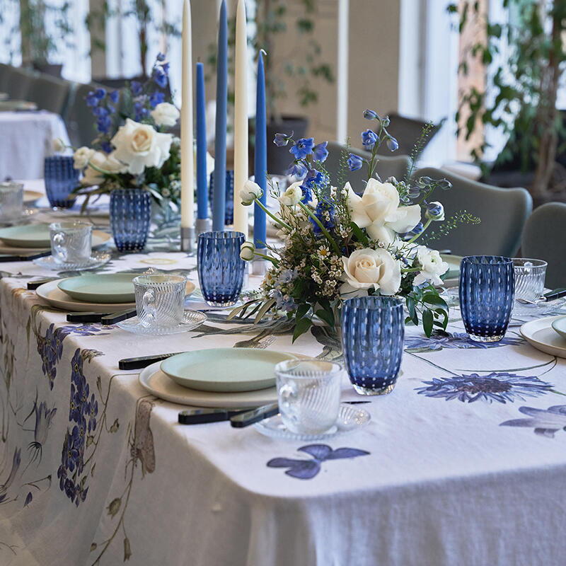 TABLE CLOTH - Blue Flower Garden JL