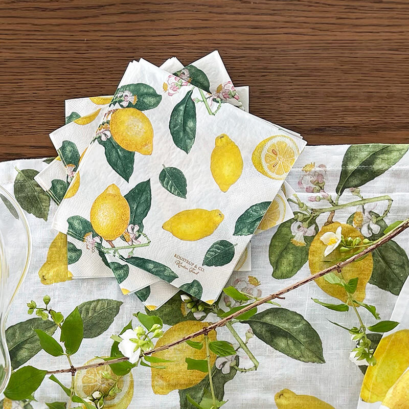NAPKINS - Lemon - 20 pieces