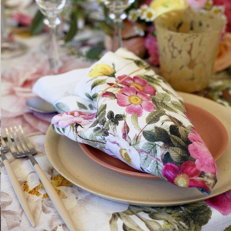TABLE CLOTH - Rose Flower Garden JL - extra length