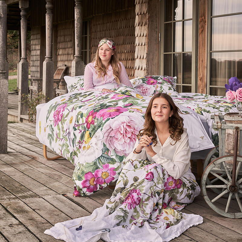 Økologisk sengesæt - Rose Flower garden JL 140x200 cm