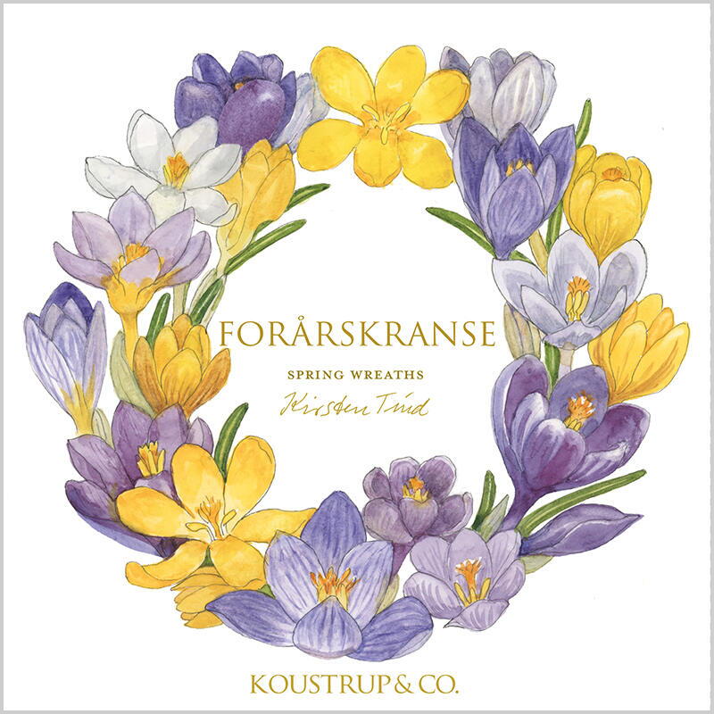SPRING WREATHS - Square card folder
