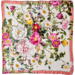SILKETØRKLÆDE - Rose Flower Garden JL - Rosa/fersken 90 cm