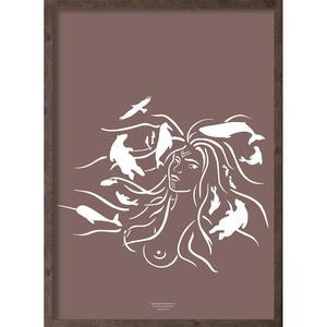 Havets moder (arctic purple) - KUNSTPRINT - VÆLG STØRRELSE