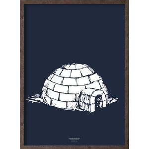 Iglo (arctic dark blue) - KUNSTPRINT - VÆLG STØRRELSE