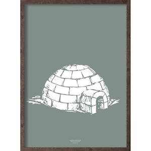 Iglo (feuille arctique) - ART PRINT - CHOISISSEZ LA TAILLE