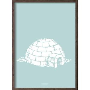 Iglo (arktisches Eisblau) - KUNSTDRUCK - GRÖSSE WÄHLEN