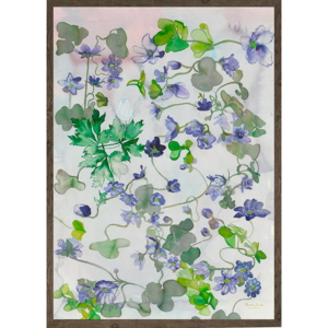Blue anemone symphony - KUNSTPRINT - VÆLG STØRRELSE